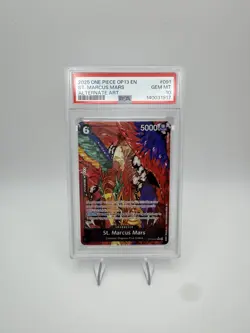 2025 Bandai One Piece OP13 St. Marcus Mars OP13-091 Alt Art Foil PSA 10 - Image 1