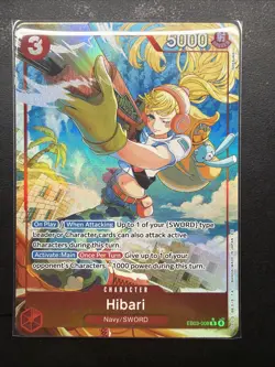 HIBARI 2026 One Piece EB03 Heroines Edition Rare Alt Art 008 ENGLISH - Image 1
