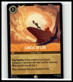 Disney lorcana circle of life 26/204 Legndary Non-Foil - Image 1