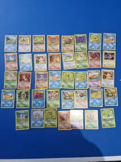 WOTC Pokemon Cards Non Holo 1st Edition Rocket Fossil Jungle Bundle Job Lot - Image 1