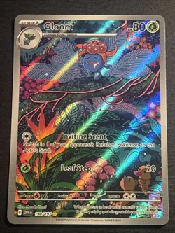 Gloom 198/197 Pokemon TCG Obsidian Flames Illustration Rare Card Near Mint NM - Image 1
