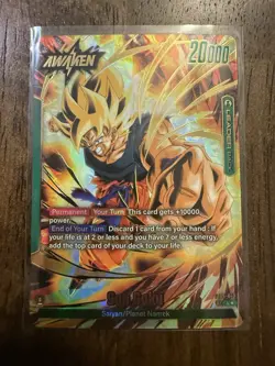 Son Goku FB05-049 Leader Alternate Art New Adventure Dragon Ball Super TCG Card - Image 1
