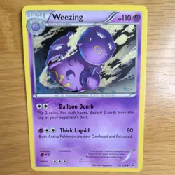WEEZING 28/124 POKEMON CARD (FATES COLLIDE SET) - Image 1