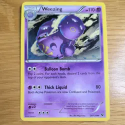 WEEZING 28/124 POKEMON CARD (FATES COLLIDE SET) - Image 2