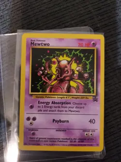 Mewtwo Black Star Promo #14 Pokemon Card LP WOTC Vintage - Image 1