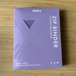 Just Purple Vault X Just 4-Pocket Exo-Tec Zip Binder 160 Cards- BRAND NEW IN BOX - Image 1