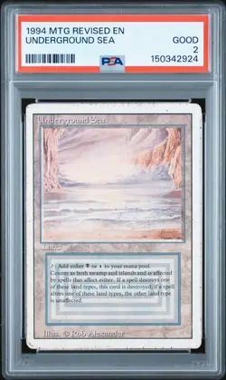 1994 MTG REVISED EDITION UNDERGROUND SEA PSA 2 - Image 1