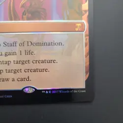 Foil Staff of Domination Masterpiece Series: Kaladesh Inventions NM Near Mint - Image 5