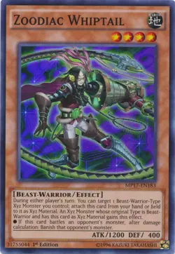 Zoodiac Whiptail - MP17-EN183 - Super Rare - 1st Edition Near Mint Yugioh! Card - Image 1