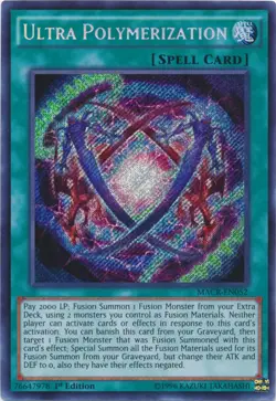 Ultra Polymerization - MACR-EN052 - Secret Rare - 1st Edition Near Mint Yugioh! - Image 1