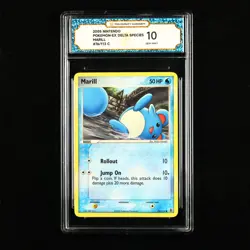 TQG 10 GEM MINT 2005 Pokemon ENG Marill 76/113 C - Image 1