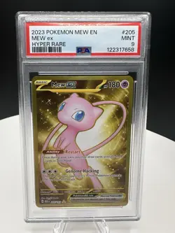 Pokemon Mew ex 205/165 Sv: Scarlet & Violet 151 Hyper Rare Holo PSA 9 - Image 5