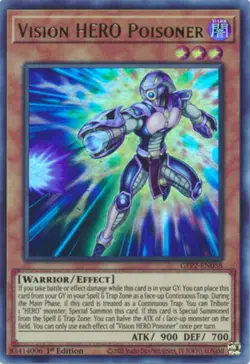 Vision HERO Poisoner - GFP2-EN058 - Ultra Rare - 1st Edition Near Mint Yugioh! C - Image 1