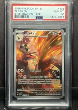 Blaziken #192/182 Illustration Rare - PSA 10 - SV10: Destined Rivals Pokemon - Image 1