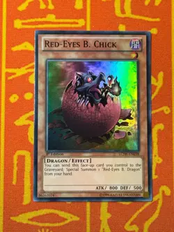 YUGIOH RED-EYES B. CHICK SUPER RARE 1ST EDITION NM LCJW-EN038 - Image 1