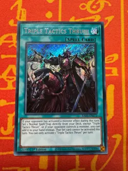 YUGIOH TRIPLE TACTICS THRUST SECRET RARE RA03-EN072 NM 25th BONANZA - Image 1