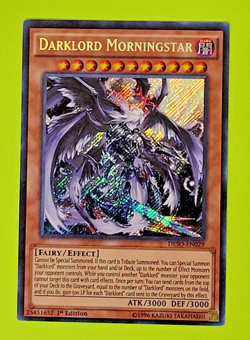 Yu-Gi-Oh Darklord Morningstar 1st Edition Secret Rare DESO-EN029 Vlp - Image 1