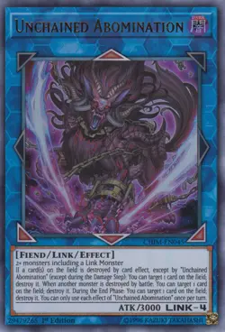 Unchained Abomination - CHIM-EN045 - Ultra Rare - 1st Edition Near Mint Yugioh! - Image 1