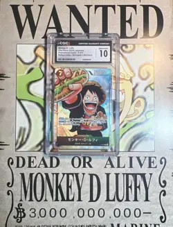 MONKEY D. LUFFY CGC GEM MINT 10 #P-075 SAIKYO JUMP PROMO 2024 ONE PIECE JPN 172 - Image 2