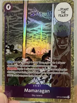 One Piece Adventure on Kami’s Island - MAMARAGAN SR OP15-078 ENGLISH CCG - Image 1