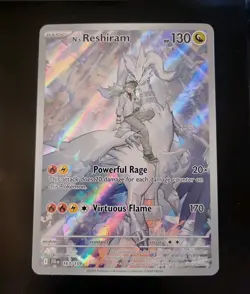N'S RESHIRAM 167/159 Journey Together Full Art Holo Rare Pokemon TCG Card - Image 4