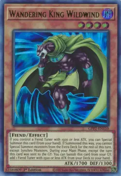 Wandering King Wildwind - GFP2-EN110 - Ultra Rare - 1st Edition Near Mint Yugioh - Image 1