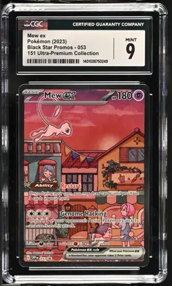Pokemon Mew Ex SVP053 ALTERNATE ART HOLO 151 UPC PROMO Pokemon Card CGC 9 MINT - Image 1
