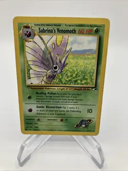 Pokemon Card - Sabrina's Venomoth Gym Heroes 34/132 Rare - Image 1