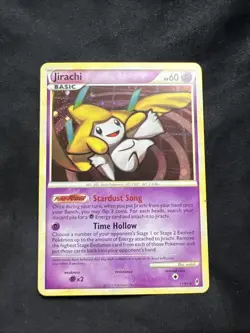Pokemon 2011 TCG Call of Legends Holo Rare Jirachi Card 11/95 - LP - Image 1