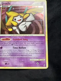 Pokemon 2011 TCG Call of Legends Holo Rare Jirachi Card 11/95 - LP - Image 4
