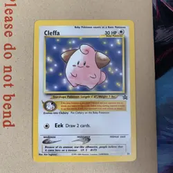 Cleffa Black Star Promo Pokemon League Card 31 - Near Mint/Mint (fast dispatch) - Image 2