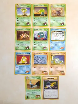 Gym Hero's Erika, Brock and Misty's Japanese Pokemon Cards. - Image 1