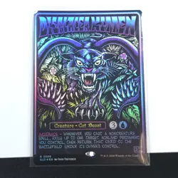 Displacer Kitten Foil • SLD Secret Lair x D&D: Black Lights #2506 • MTG - Image 1