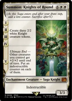 MTG Summon: Knights of Round Normal NM FINAL FANTASY Magic 36 - Image 1