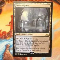 Magic: The Gathering Watery Grave Rare Land 259/259 Regular GRN 2018 - Image 1