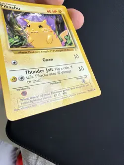 Pokemon Pikachu E3 Stamped 58/102 Base Set Yellow Cheeks HP/DMG - Image 4