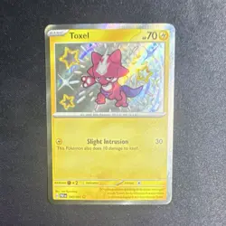 Pokemon Toxel 140/091 SV: Paldean Fates Shiny Rare - Image 1