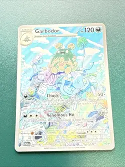 Pokemon TCG Garbodor 204/182 Paradox Rift Illustration Rare Card - Image 1