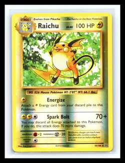 💥 2016 Pokemon Raichu # 36/108 Reverse Rare Holo Foil XY Evolutions - Image 1