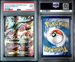 Pokemon M Lucario EX 55a/111 2017 Mega Powers Collection Promo PSA 9 Mint - Image 3