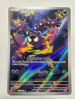 Pokemon Gastly 177/162 Temporal Forces Illustration Rare - Image 1