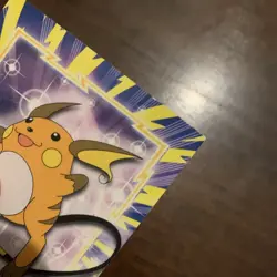 Raichu Red Logo 1999 Topps Pokemon TV Animation #09 Series 1 Blue Label 1st - Image 5