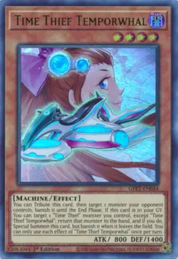 Time Thief Temporwhal - GFP2-EN044 - Ultra Rare - 1st Edition Near Mint Yugioh! - Image 1