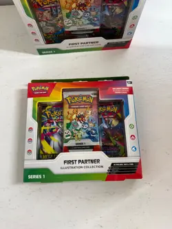 Pokemon TCG First Partner Illustration Collection Box Series 1 (LOT OF 5 SEALED) - Image 2