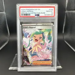 2024 Pokemon Surging Sparks Lisia’s Appeal #246 SIR Graded PSA 10 - Image 1