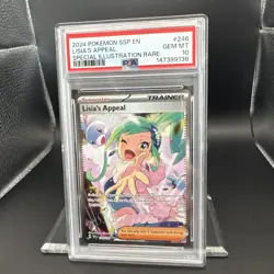 2024 Pokemon Surging Sparks Lisia’s Appeal #246 SIR Graded PSA 10 - Image 5