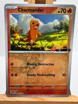 Pokemon TCG - S&V 151 - 004/165 Charmander - EB Games Stamped Promo - NM/M - Image 1