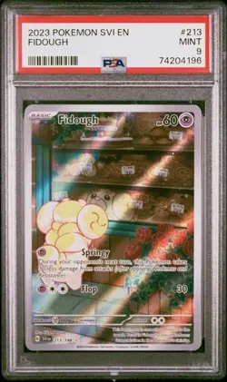 2023 POKEMON SVI EN-SCARLET & VIOLET ILLUSTRATION RARE #213 FIDOUGH PSA 9 - Image 1