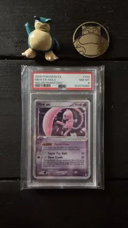 Pokemon Mew ex Holon Phantoms 100/110 Holo Ultra Rare EX PSA 8 2006 - Image 1