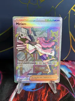 Pokemon Scarlet & Violet Base Set Miriam Special Illustrator Rare SIR #251/168 - Image 1
